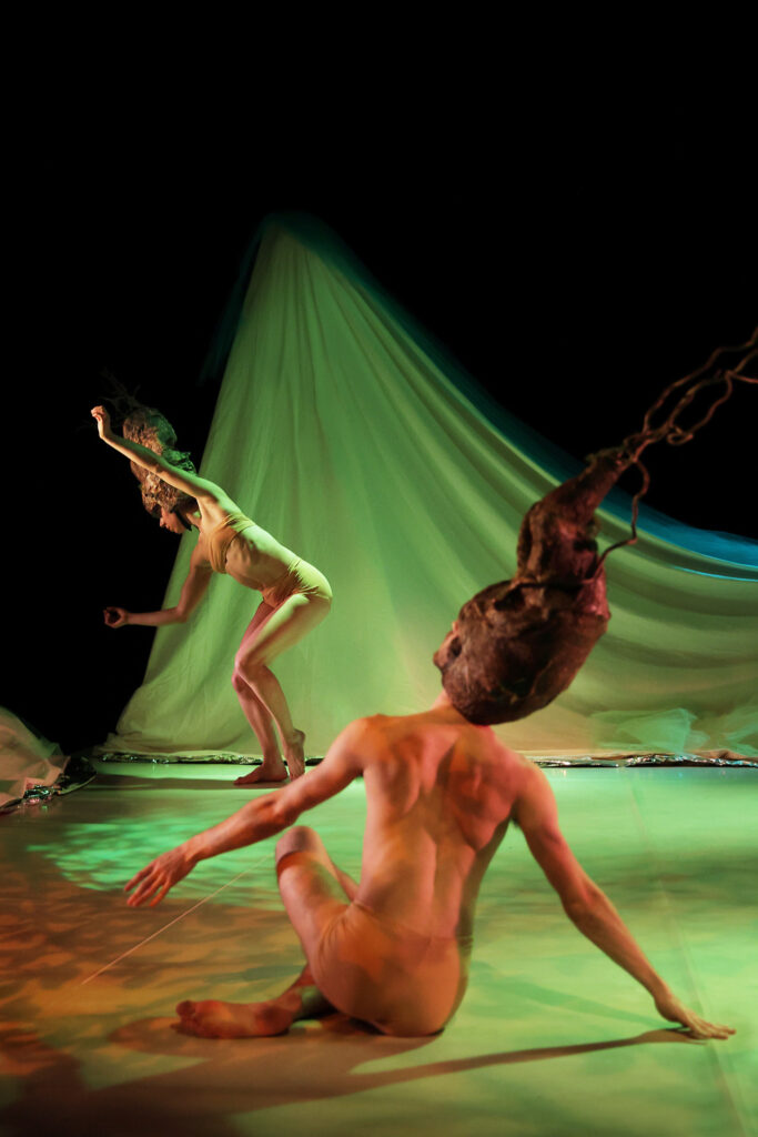 Une scène de la répétition générale de la pièce MAMUKA par la COMPAGNIE ELIRALE, directrice artistique et chorégraphe PANTXIKA TELLERIA, présentée à HENDAYE le 9 mars 2024. Danse contemporaine. Photographie de Stéphane Bellocq.
A scene from the general rehearsal of the piece MAMUKA by COMPAGNIE ELIRALE, artistic director and choreographer PANTXIKA TELLERIA, performed in HENDAYE on the 9th march 2024. Contemporary dance. Photography by Stephane Bellocq.